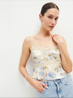 Reformation Lane Silk Top